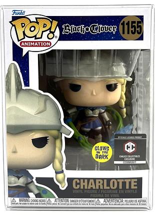 Фігурка funko pop фанко поп black clover charlotte (glows in the dark) #1155 chalice exclusive