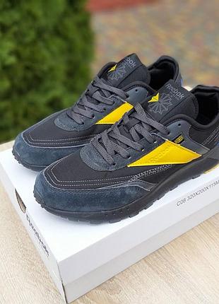Reebok classic черные с желтым