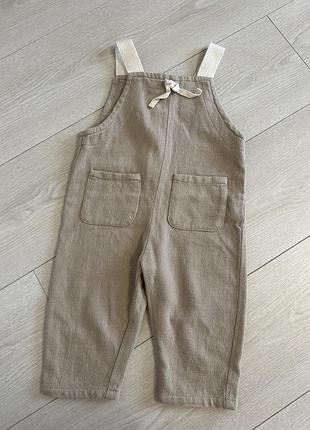 Бежевий комбінезон zara