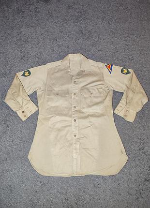Раритетная военная рубашка армии сша 1953 года (us army) khaki
