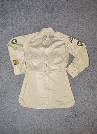 Раритетная военная рубашка армии сша (us army) khaki