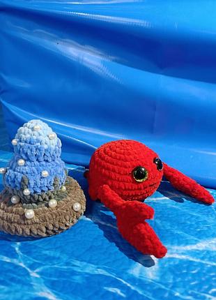 Игрушка плюшевый краб 🦀 2