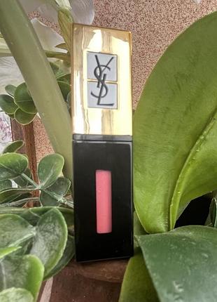 Блеск-лак (тинт) для губ (в оттенке 208 wet nude) yves saint laurent rouge pur couture vernis à lèvres water stain