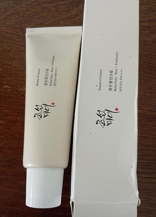 Beauty of joseon relief sun rice+probiotics, spf 50+ pa, 50ml корея сонцезахисний крем з пробіотиками