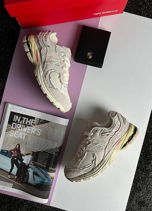 🌺женские кроссовки new balance 2002r new light grey beige