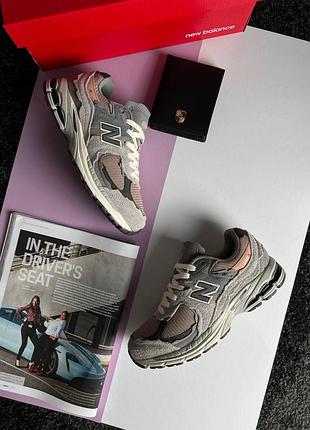 🌺жіночі кросівки new balance 2002r new grey pink
