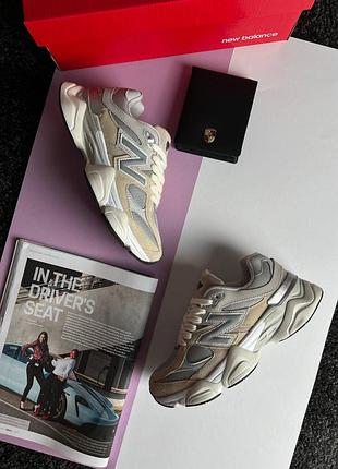 🌺жіночі кросівки new balance 9060 beige grey