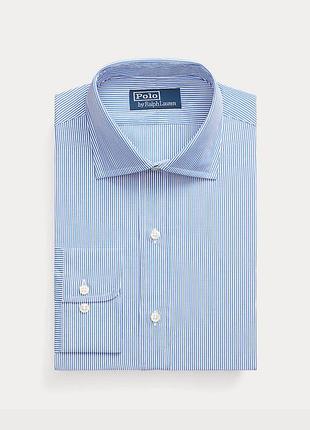 Мужская рубашка polo by ralph lauren в полоску, размер uk 17.5 (xxl)
