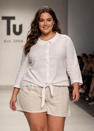 Блуза жіноча tu, біла, xl, 100% бавовна