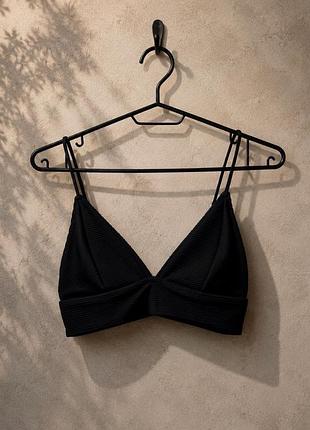 Топ h&m чорний xs-m