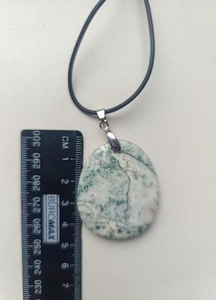 Подвеска агат, овальная 3