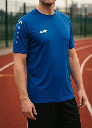 Спортивна футболка jako синя чоловіча футбольна форма jersey training sport, s