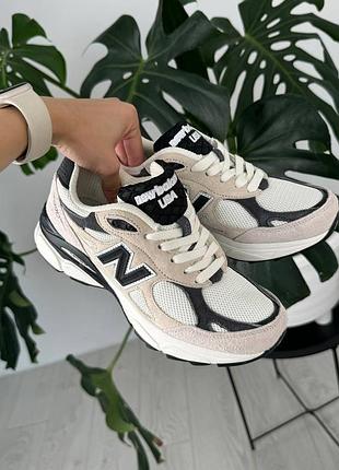 👟 кроссовки new balance 990v3 x teddy santis moonbeam / наляжка bs👟