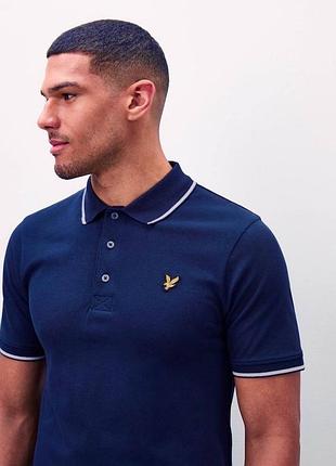 Поло lyle & scott оригінал синє xl 10/10