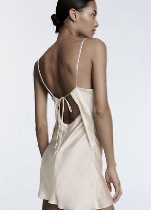 Сукня zara сатинова