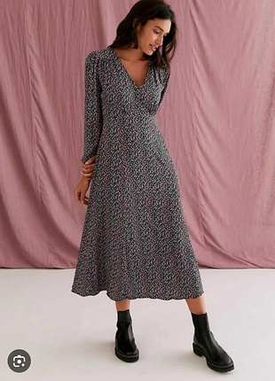 Сукня міді з віскози marks & spencer