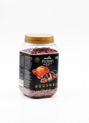 Protein вкладка аквариус сухой корм для больших рыб (палочки) 150 г