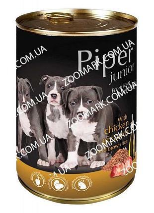 Dn piper junior dog с куриными желудками и рисом 400 гр