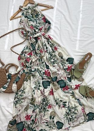 Сукня халтер мідаксі shein р.m