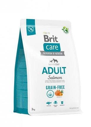 Brit care grain-free adult salmon potato беззерновий корм для дорослих собак 3 кг