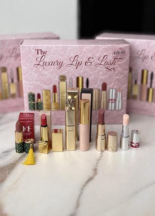 Розкішний люкс набір косметики gucci, d&g, ysl, carolina herrera, valentino, burberry