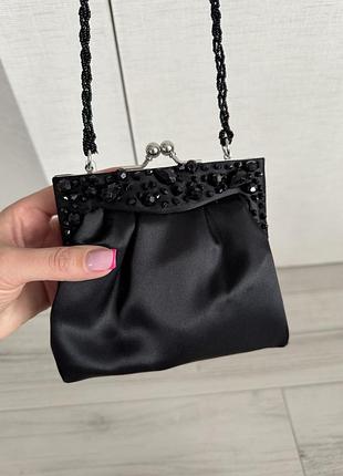 Сатиновий вечірній клатч nina handbags