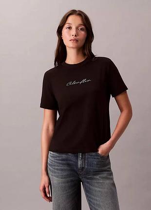 Чорна футболка calvin klein, розмір м
