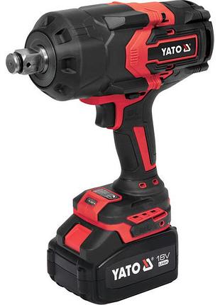 Гайковерт ударный акумуляторный 18b, li-ion 6a год, квадрат-3/4", 2400 нм, (пр-во yato)