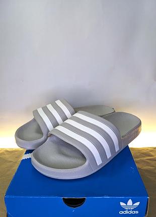 Шльопанці adidas adilette aqua сірі eu 38 uk 5 оригінал