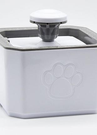 Фонтан pet water usb серо-белий 2,5л 191912 см.