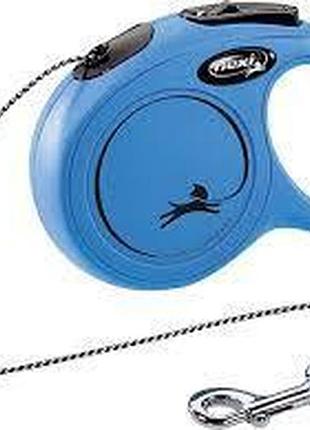 Рулетка flexi classic xs-трос 3 м до 8 кг синий