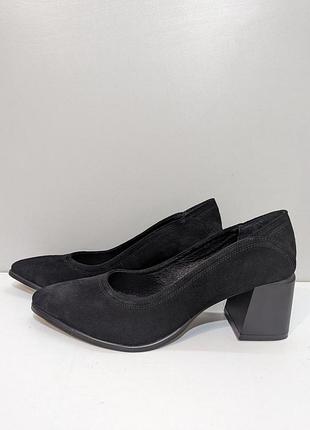 Лодочки 42-43 р замш туфли