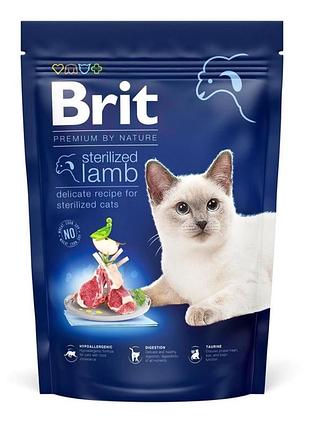 Brit premium by nature cat sterilized lamb сухий корм для стерилізованих кішок з ягнятком 1,5 кг