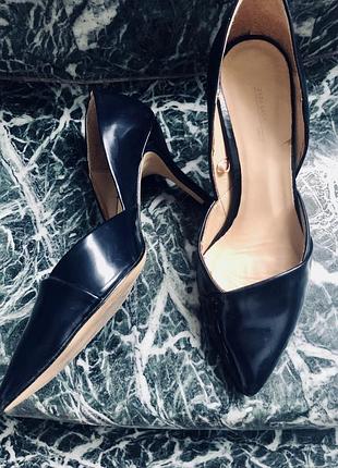 Туфли натуральная кожа zara