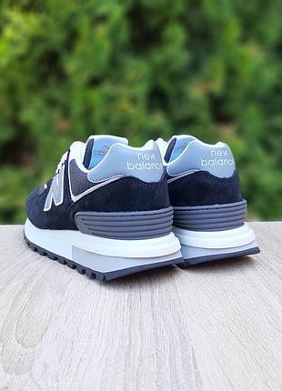 New balance 574 legacy черные на белой (темно серая n)