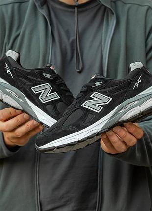👟 кроссовки new balance 990 v3 black white / наложка bs👟