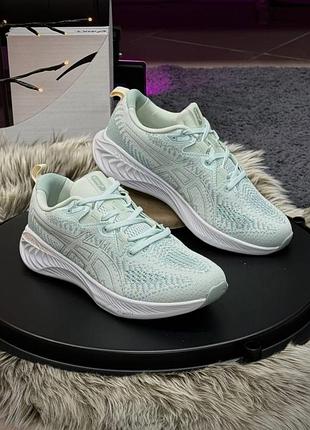 Кроссовки женские asics gel cumulus 25 светлые демисезонные весна-лето-осень текстиль размер 36-41 новые 1443-15