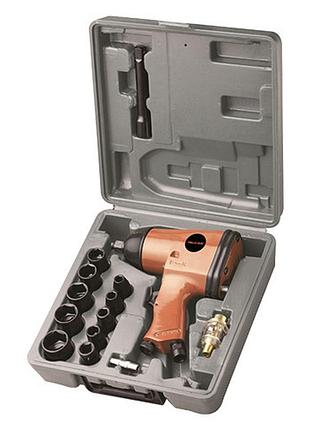 Набор пневмоинструмента 1/2" (max 350n/m;7000об/мин) 17ед. aeropro rp7808