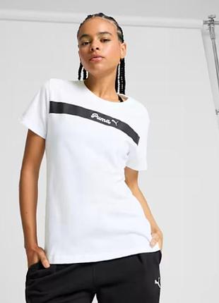 Футболка жіноча бавовна puma. колір: puma white