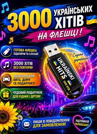 Флешка з музикою 3000 хітів
