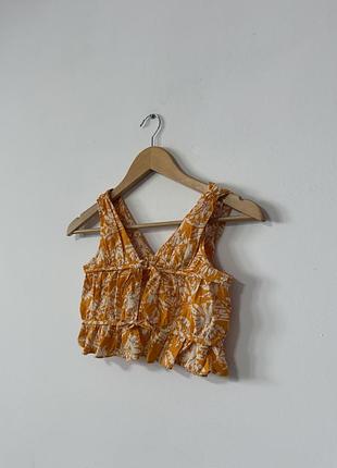 Котоновий топ блуза zara 9/134