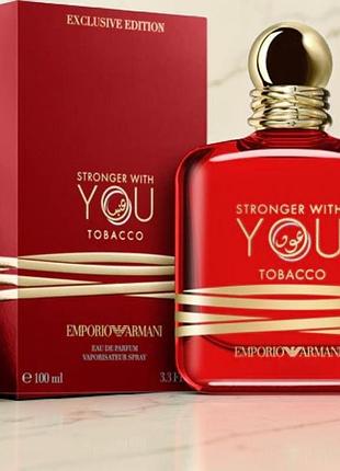 Парфюмированная вода emporio armani stronger with you tobacco 100 мл