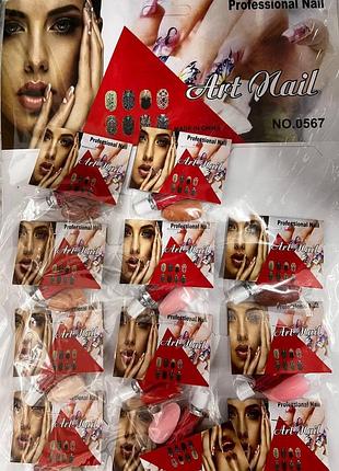 Ногти на листе 754-16 №6036 "nail art" (12шт)