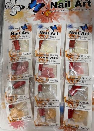 Ногти на листе 753-1 №601 "nail art" (12шт)