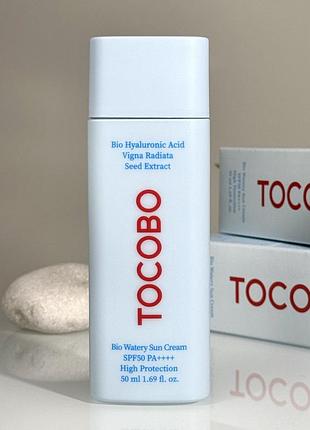 Увлажняющее солнцезащитное молочко tocobo bio watery sun cream spf50 (50 ml)