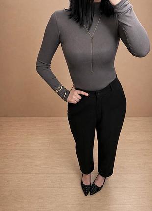 Жіночий боді zara графітового кольору боді у рубчик розмір xs-s