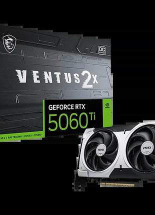 Відеокарта rtx 5060 ti 8gb gddr7 ventus 2x oc plus msi (geforce rtx 5060 ti 8g ventus 2x oc plus)