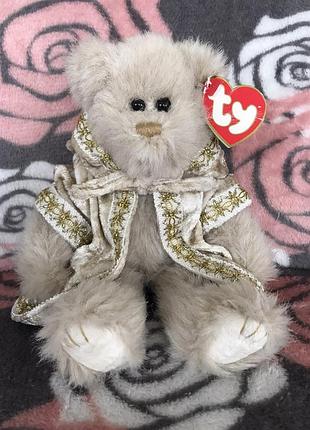 Мягкая игрушка мишка коллекционный шарнирный gwendolyn из коллекции ty attic treasures нова