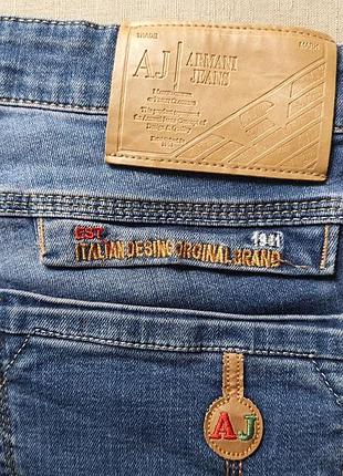 Armani jeans стильные брендовые хлопковые стрейчевые шорты