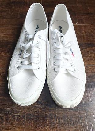 Кеды белые superga